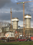 902818 Gezicht op de bouw van de kantoortoren bij het hoofdkantoor van Rabobank Nederland (Croeselaan 18) te Utrecht, ...